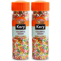 Kery Colorful Saunf Mouth Freshener, 2 Bottles, 360 Gram (Sugar Coated Fennel Sonf Mukhwas)