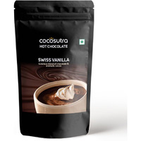 COCOSUTRA Swiss Vanilla Hot Chocolate Mix | Enjoy hot or cold | 500 g | Vegan & Gluten Free Drinking Chocolate Powder | No Preservatives | Ready in 2 Minutes | Serves 25 Cups