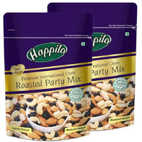 Happilo Premium International Salted Partymix 200 g (Pack of 2) | Healthy Dry Fruits Snack | Contains Kaju, Kishmish, Badam & Pista | Oven Roasted Nuts | Source of Minerals & Vitamins