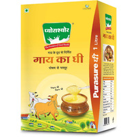 Purasure Pure Cow GHEE 1 Liter | Aroma in every drop | Pure Veg, Pure Cow Ghee, No Preservatives | Rich Taste & Aroma | Good source of Vitamin A, Delicious, Healthy & Nutritious