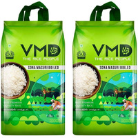 VMD Rajabhogam SONA MASURI Boiled Rice (Pack of 2 - 5 Kgs) - 10Kgs (Indias Best Rice)