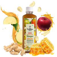 The Vitamin Company Apple Cider Vinegar 500ml with Ginger Garlic Lemon & Honey | Unfiltered & Undiluted | Suitable for Weight Loss | Improved Immunity | Lowers Bad Cholesterol (With Mother)
