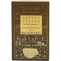 Sattva Ananda Masala Chai (250gms) | Blend of Assam and Darjeeling Tea | 100% Natural Ingredients | Cardamom, Ginger, Tulsi, Cinnamon, Black Pepper