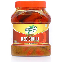 Natural Hub Mother Made Stuffed Banarsi Red Chilli Pickle, Lal Mirchi Ka Achaar