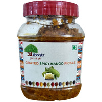 Abheesht Grated Spicy Mango Pickle 400g | Homemade Traditional Achar | Candy aam ka Achar | Pickles in Mustard Oil