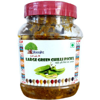 Abheesht Large Green Chilli Pickle 400g | Homemade Traditional Achar | Bada Hari Mirch Achar | Pickles in Mustard Oil