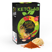 Ketolab Keto Masala Noodles Spaghetti, 200 Gms, 1 Pack, 3.8g Net Carb & 23% High Protein/Serving, Identical to Regular Noodles, Low Carb, High Fibre, Low GI, Keto Diet, Diabetic Friendly