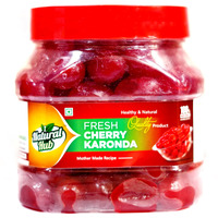 Natural Hub Homemade Organic and Delicious Sweet Cherry Karonda Murabbal Fresh Glazed Candied 500gm Cherry Fruit