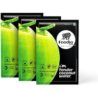 Foodio.fit Tender Coconut Powder Mix | Coconut Water Powder | Nariyal Pani | Energy Drink | Pack of 3 (600 ML)