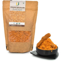 Matratva Organic Bhujia Sev Namkeen 250 gm | Bikaneri Bhujia Sev Namkeen | Organic Namkeen | Fried in Cold Pressed Groundnut Oil | Healthy Indian Snacks | Crispy & Fresh Snack | No Preservatives