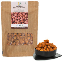 Matratva Organic Sing Bhujia Namkeen-250 Gm|Besan Coated Peanuts|Crunchy&Spicy Singh Bhujia|Fried In Cold Pressed Groundnut Oil|Organic Namkeen|Rich In Protein|Healthy Indian Snacks|No Preservatives