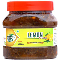 Natural Hub Homemade Organic Sweet and Sour Lemon Pickle Tasting Bitter & Sweet, Nimbu Ka Achaar (Khatta Meetha Lemon, 500 gm)