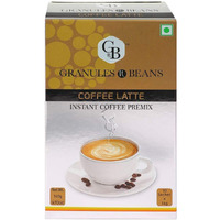 GnB GRANULES n BEANS Coffee Latte Instant Coffee Premix Box - (Pack Of 2) - 10 Sachets X 14Gram = 140Gram
