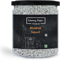Tummy Pops | Madras Saunf Mix - 350gm Jar | After Meal Digestives Mukhwas, Handmade & Sun-Dried Sweet Saunf Mouth Fresheners, Madrasi Saunf | Hygienically Prepared & Packed