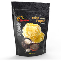 Roshnee Rice Papads (Rice Jeera) Pack of 1 = 80 gm, Pure Vegetarian Papad | No Artificial Flavours, Preservatives OR Artificial Colours | Gluten Free.