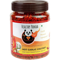 HEALTHY PANDA Hot Garlic Chutney Lasun Chantni, Belloli Chatani, Chilli Garlic Chutni (100% Natural & Healthy) - 250 Gram, Pack of 2 (500 Grams)