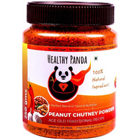 HEALTHY PANDA Peanut Garlic Chutney Powder / Groundnut Chutni Powder Also Famously Known As Shenga Chatni (100% Natural & Healthy) - 250 Gram