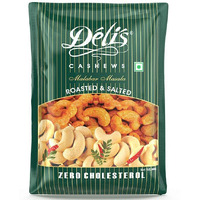 Delinut Dry Roasted Cashews | Plain and Flavoured Cashews (Masala, 250 gm)