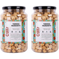 cravez Premium Hazelnuts - (1000Gm) | Unsalted And Crunchy | Excellent Source Of Omega 3 And Phenolic Compound | Hazelnut For Spread,Hazelnut Dry Fruits | Packed In Reusable Premium Jar