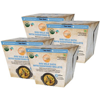 Organic Roots Bisi BeLe Bath with Barnyard Millets, Instant Food, Healthy Food, Ready to Eat Full Meal, No MSG, No Preservatives, 55 Gm (Pack of 4)