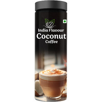 India Flavor Coconut Coffee | Exotic Instant Coffee Powder, No Chicory | 100 gm coffee, 50 Servings