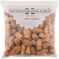 Shivram Peshawari & Bros Khajoor or Khajur Dry Fruit | Healthy & Nutritious Snack | Pila Chhuara | Sukha Khajoor Pack | Dry Dates Kharak or Kharik (250 Grams)