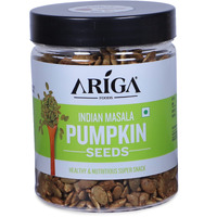 Ariga Foods Pumpkin Seeds For Weight Loss Roasted With Indian Masala Immunity Booster in Pet Jar | Rich Source of Omega 3 | Highly Nutritious Snack | Rich in Protein, Dietary Fibre, Zinc & Magnesium 200g