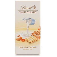 Lindt Swiss Classic White With Amond 100Gm