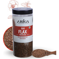Ariga Foods Organic Raw Unroasted Flax Seeds For Weight Management | Rich in Omega-3 Fatty Acids, Proteins, Fibers and Minerals | Pet Jar 500g
