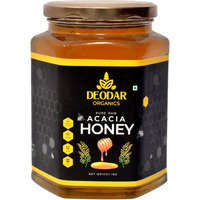 Deodar Organics Wild Acacia Babool Forest Natural&Fresh Honey|Unprocessed Honey|Pure Organic Raw Honey|100% Natural No Preservatives|No Artificial Color|No Added Sugar (500 Gm) (Pack Of 1 Glass Jar)