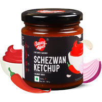 Saucy Affair Schezwan Sauce | Schezwan Chutney | Hot Sauce | Stir Fry Sauce | Spicy Chinese Sauce Ready To Eat 180Gm