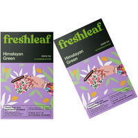 FRESHLEAF Green Tea Loaded With Anti-Oxidants, 100% Whole Long Leaf Naturally Handpicked Green Tea, 20 Pyramid Tea Bags Each Pack (Himalayan Green Tea, 40 Tea Bags) (40 Tea Bags)