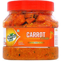 Natural Hub Homemade Chatpata Carrot Pickle, Gajar Ka Achaar(Carrot, 500 gm)