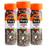 Kery Kashmiri Navratan Mix Mukhwas [Elaichi Mix Mouth Freshener] 3 Bottles, 420 Gram