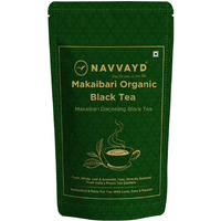 Navvayd Makaibari Organic Black Tea (100 Grams, 50 Cups), A delicious & organic second flush premium darjeeling tea from Makaibari Tea Estate