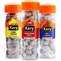 KeryMouth Freshener Anardana Goli, Aam Papad, Imli Ladoo [100% Digestive Mukhwas] 3 Bottles, 390g