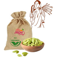 SHAAN-E JAIPUR Whole Cardamom (Elaichi), No Artificial Colours and Preservatives | Green Cardamom for Cooking & Baking | Organic Green Elaichi Whole |900 gm with Jute Bag