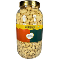 Nourishyum Premium WW320 (Grade A++) Cashews 1kg With Reusable Jar | Whole Kaaju | 100% Natural King Size Kaju | Nuts & Dry Fruits | Healthy Snacks | Dry Fruit Gift Pack