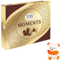 SFU E Com Rocher Moments Chocolate Hamper | Valentine Chocolate Gift |Valentine Specail Teddy Bear | 985