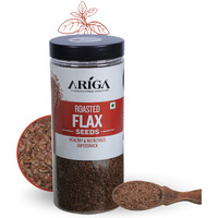 Ariga Foods Premium Roasted Flax Seeds For Weight Management | Rich in Omega-3 Fatty Acids, Proteins, Fibers and Minerals | Pet Jar 500g