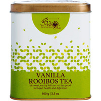 The Indian Chai - Vanilla Rooibos Tea 100g with Vanilla Beans for Sleep, Stress, Immunity and Weight Loss