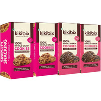 Kikibix Cranberry Walnut & Ragi Almond Cookies Combo | No Maida, No Refined Sugar | Tasty & Healthy Snacks | Millets & Organic Jaggery | Multi-Grain, Protein Digestive Biscuit | 130 gm x Pack of 4