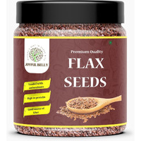JOYFUL BELLY Flax Seeds 250gm | Raw & Unroasted Alsi Seed | Natural Flax Seeds for Eating, Weight Loss & Hair Growth | Rich in Protein & Dietary Fibre | Healthy Snacks Diet Food - (Jar Pack)