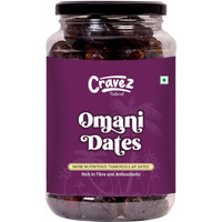 Cravez Premium Omani Dates 1000 GM | Khajoor or Khajur Dry Fruit | Healthy & Nutritious Snack | Rich in Protein & Vitamins | Hygienically Packed