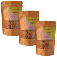 two little birds Rosemary Crackers - Made with Aromatic Rosemary | Baked Not Fried, Eggless, Handmade, Freshly Baked Snacks Chips | No Added Preservatives or Palm Oil | 120 Grams (Pack of 3)