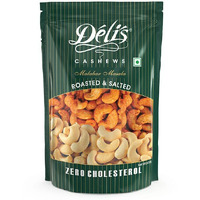 Delinut Dry Roasted Cashews | Plain and Flavoured Cashews (Masala, 500 gm)