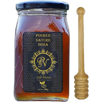 POURED NATURE Pure Raw Honey, 100% Purity, Organic Sidr Honey No Added Sugar, 500g (Free Honey Dipper)