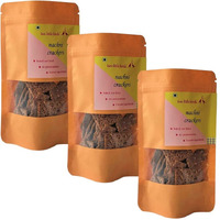 two little birds Nachni Crackers - Made with Ragi and Whole Wheat Flour| Baked Not Fried, Eggless, Handmade, Freshly Baked Snacks Chips| No Added Preservatives, Maida or Palm Oil| 120Grams (Pack of 3)