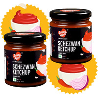 Saucy Affair Schezwan sauce | Schezwan chutney | Hot sauce | Stir Fry Sauce | Spicy Chinese Sauce Ready to Eat 180g, Regular (Set - 2)