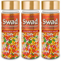 Panjon Swad Colourful Sweet Saunf Mukhwas (Pack Of 3 X 180 Grams) | Digestive Mouth Freshener | Hygienically Packed Traditional Pachak | Tasty Mouthfresheners | After-Meal Snack | Dry Mukhwas